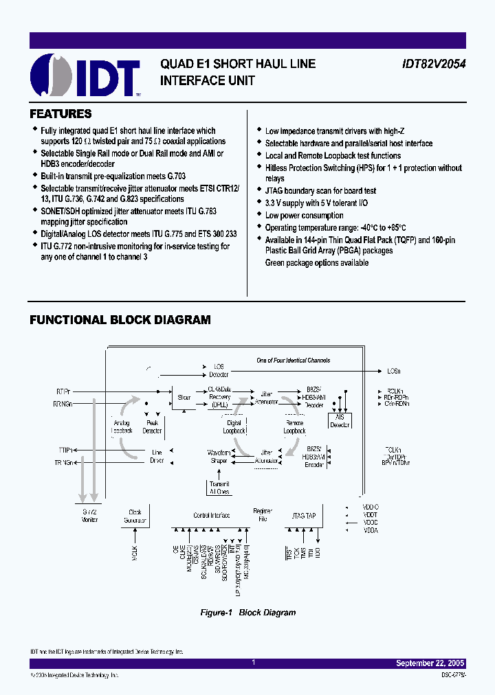 IDT82V2054BBG_4672526.PDF Datasheet