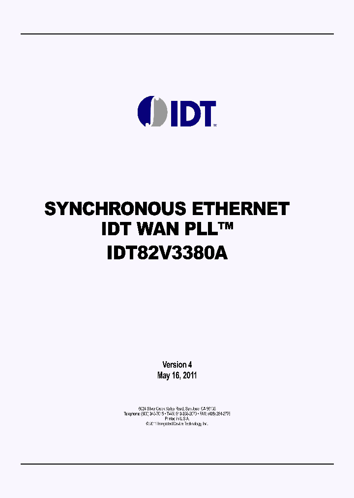 IDT82V3380APFGBLANK_4672628.PDF Datasheet