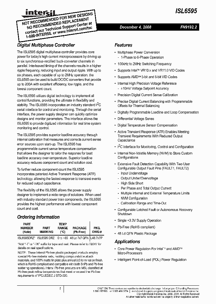 ISL6595DRZ_4673458.PDF Datasheet