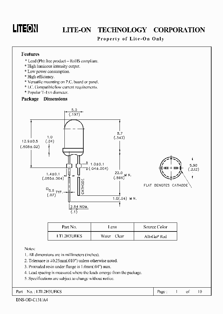 LTL2H3UEKS_4676630.PDF Datasheet