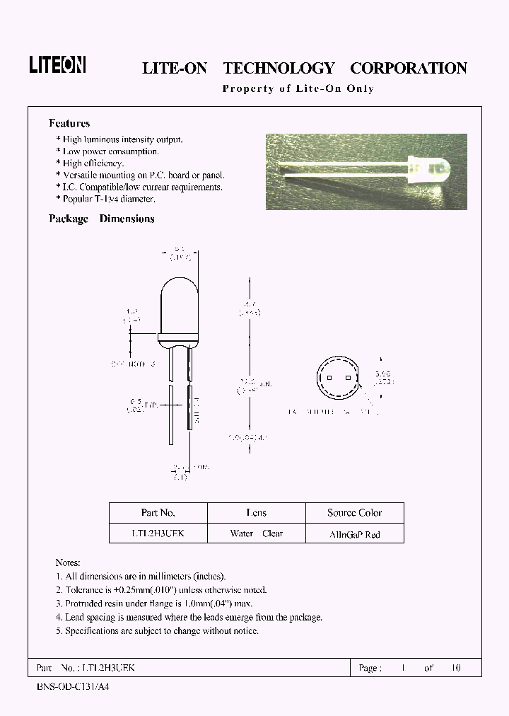 LTL2H3UEK_4676629.PDF Datasheet