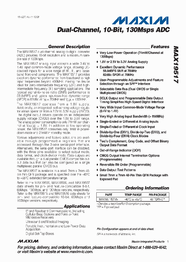MAX19517_4677723.PDF Datasheet