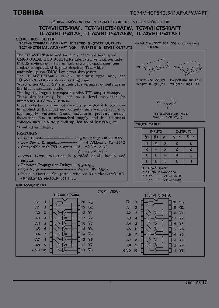 TC74VHCT541AF_4678255.PDF Datasheet