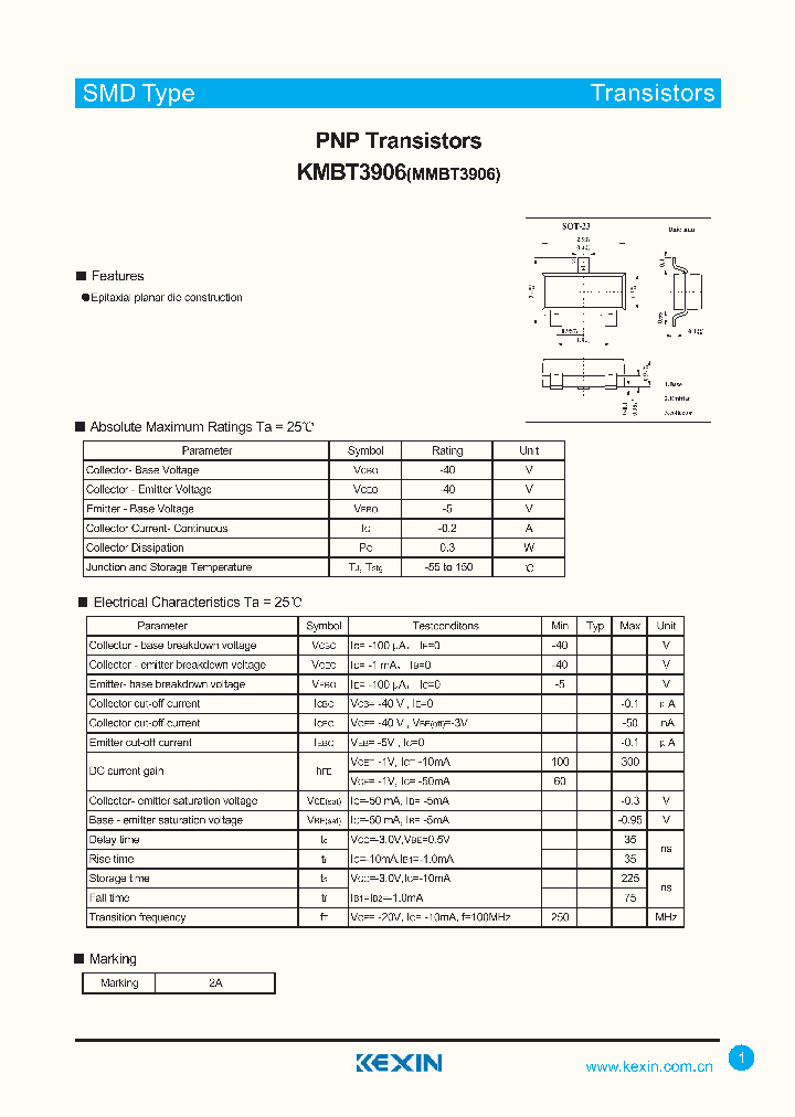 KMBT3906_4678259.PDF Datasheet