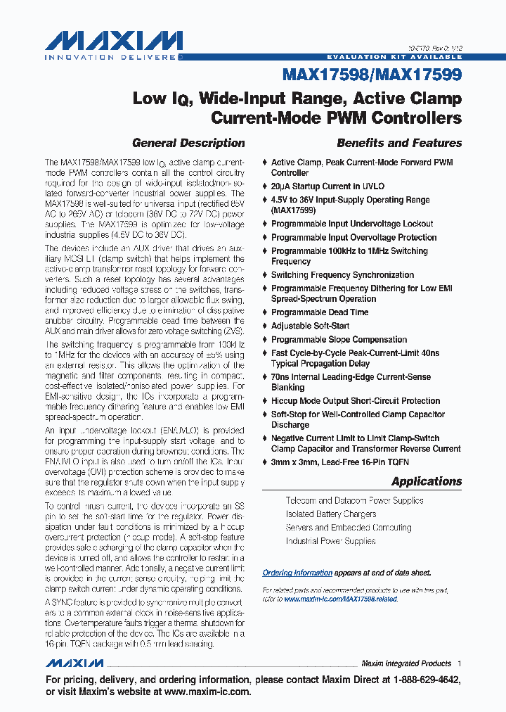 MAX17598_4677697.PDF Datasheet