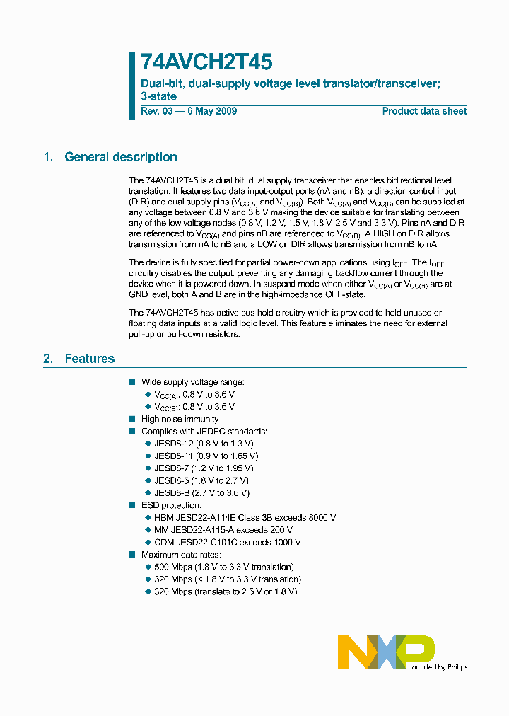 74AVCH2T45GD_4679755.PDF Datasheet
