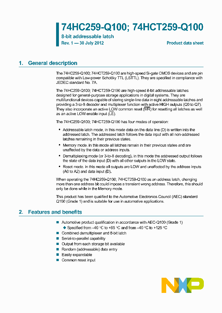 74HCT259BQ-Q100_4680418.PDF Datasheet