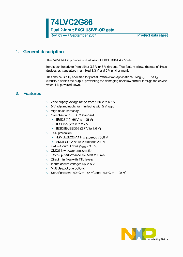 74LVC2G86GM_4681100.PDF Datasheet