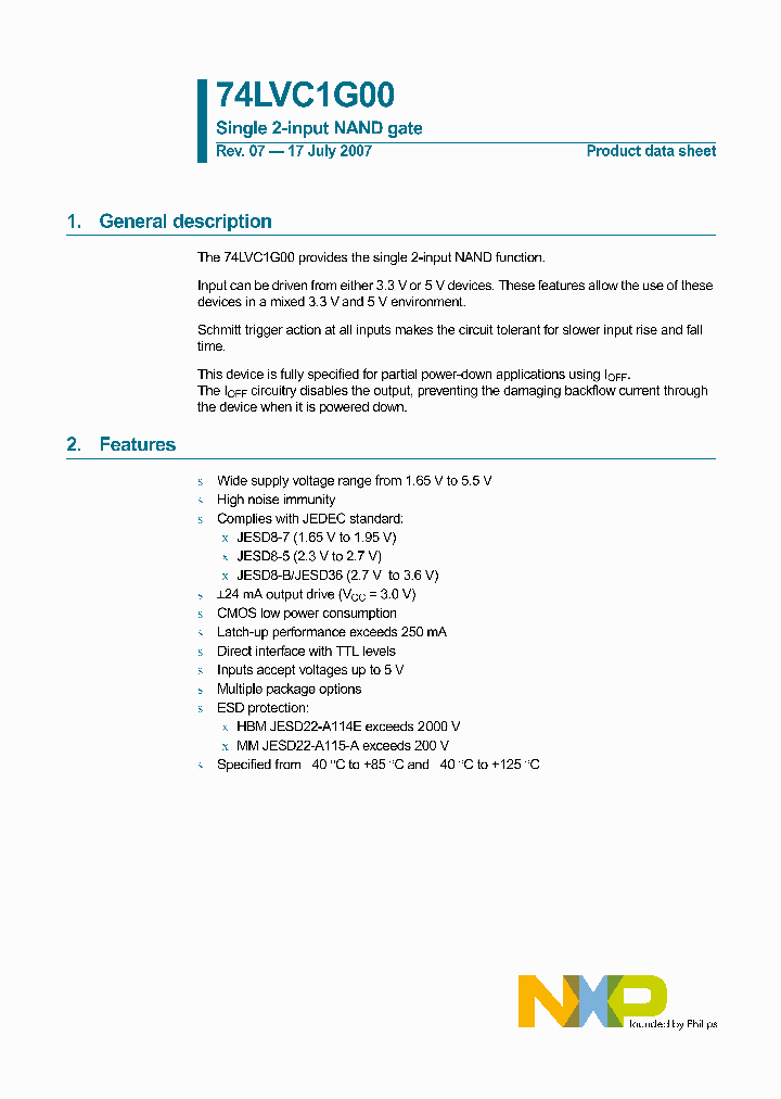 74LVC1G00GF_4680734.PDF Datasheet