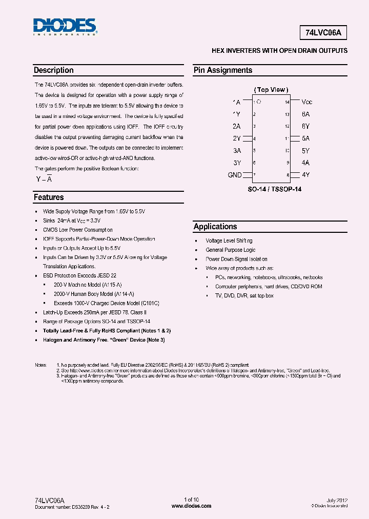 74LVC06A_4681068.PDF Datasheet