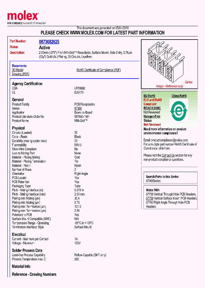 87368-2625_4678955.PDF Datasheet