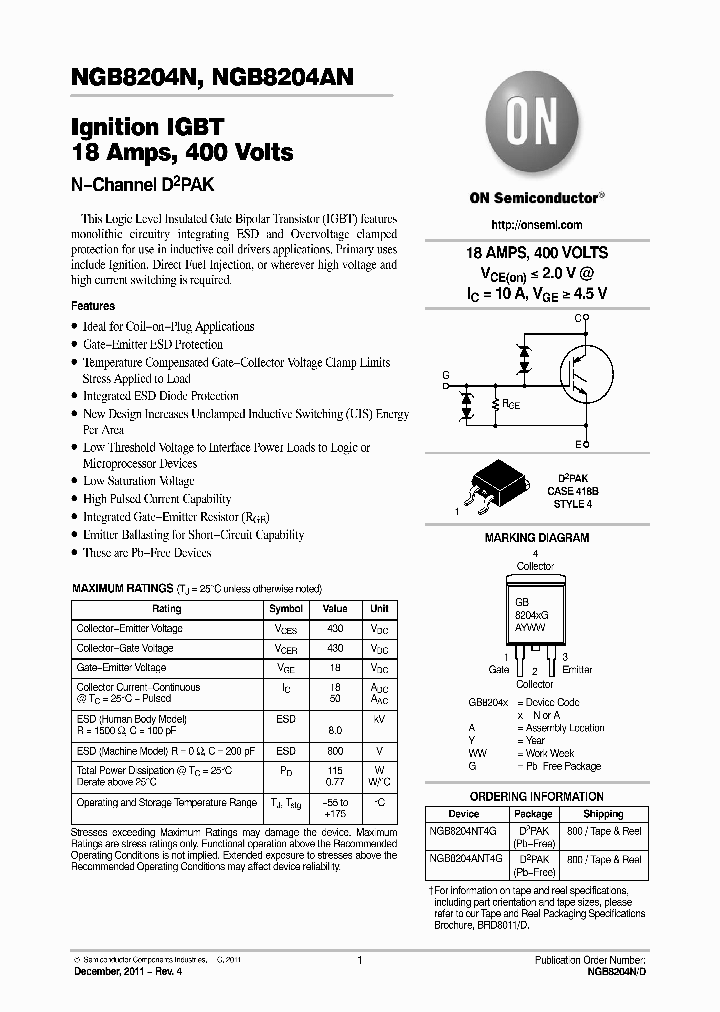 NGB8204ANT4G_4682903.PDF Datasheet