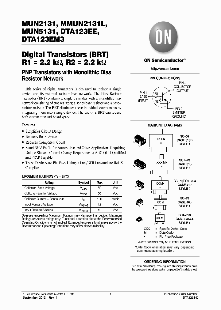 NSVMUN5131T1G_4683080.PDF Datasheet