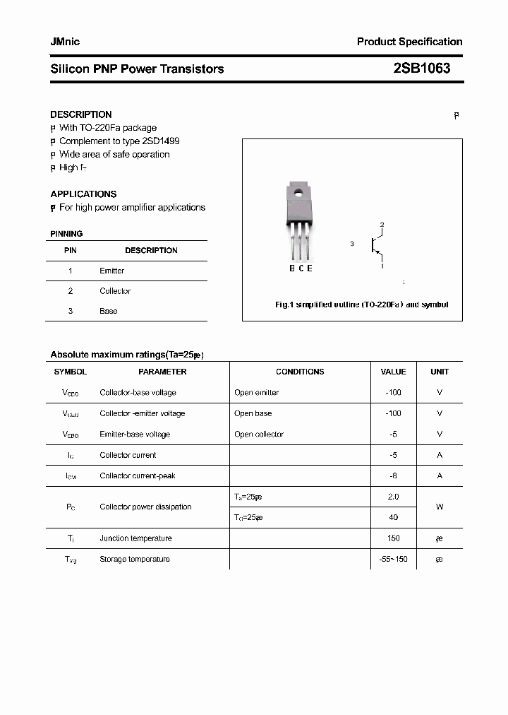 2SB1063_4684277.PDF Datasheet