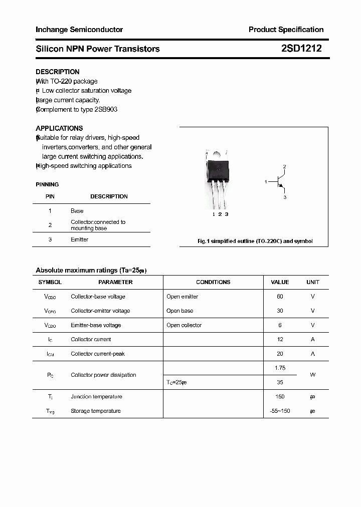2SD1212_4684445.PDF Datasheet