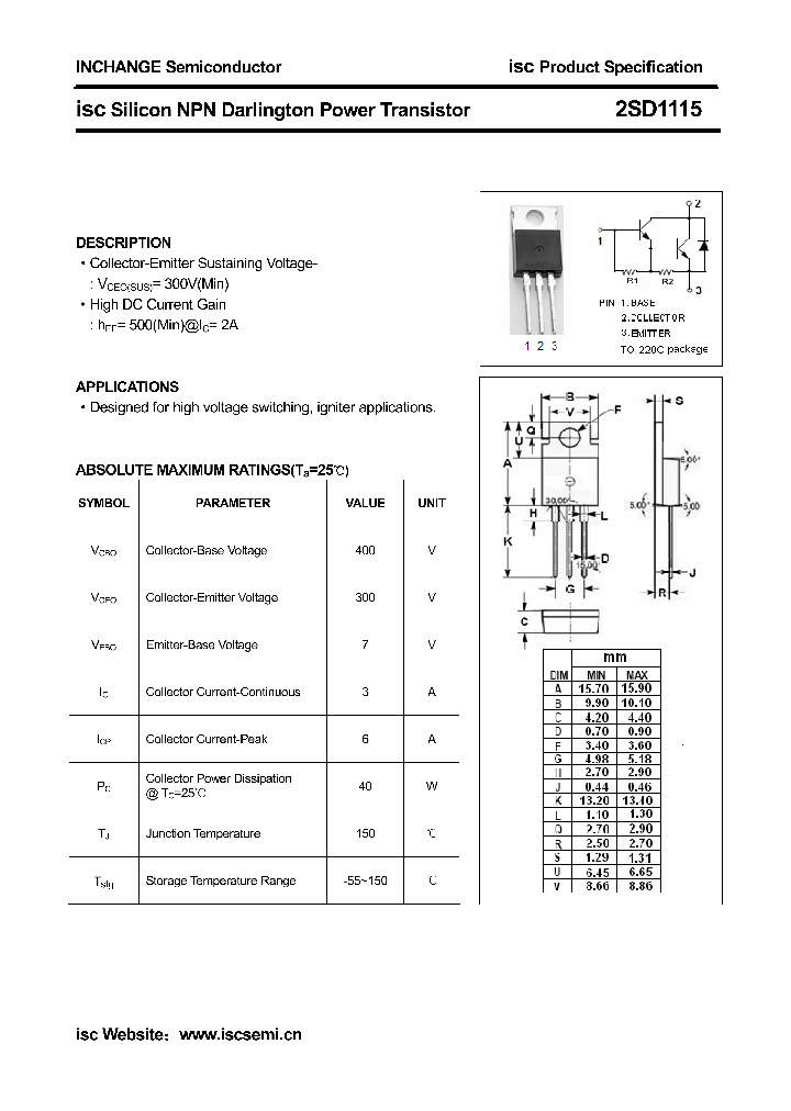 2SD1115_4684424.PDF Datasheet