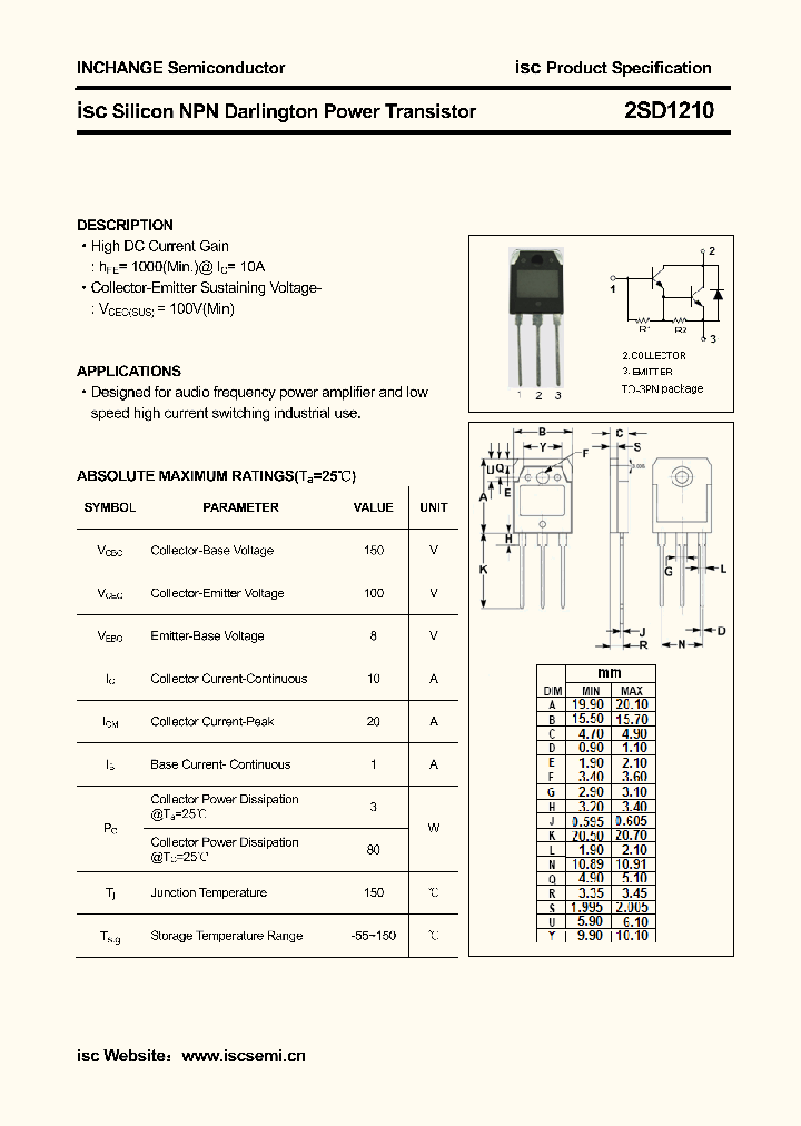 2SD1210_4684444.PDF Datasheet