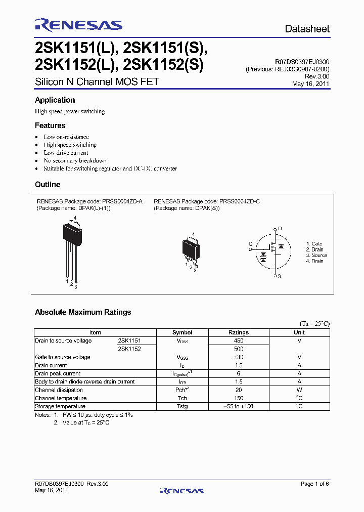 2SJ1152STR-E_4684679.PDF Datasheet