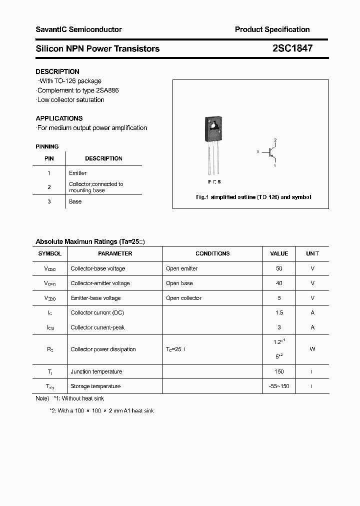 2SC1847_4684317.PDF Datasheet