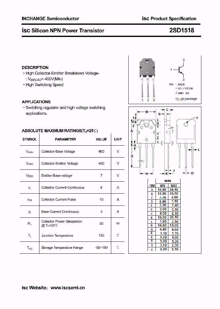 2SD1518_4684835.PDF Datasheet