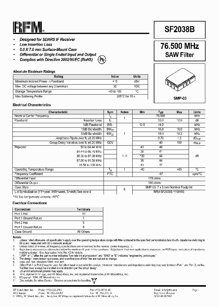 SF2038B_4687505.PDF Datasheet