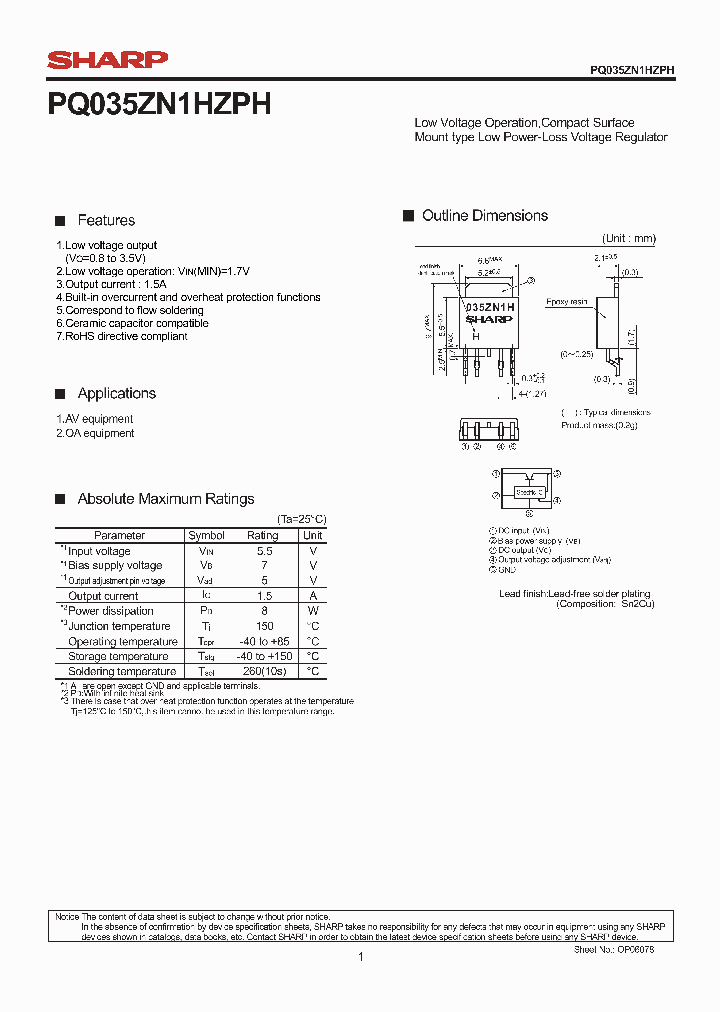 PQ035ZN1HZPH_4688605.PDF Datasheet