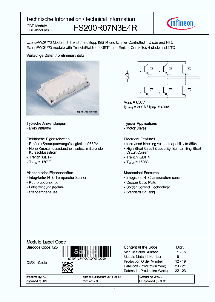 FS200R07N3E4R_4688679.PDF Datasheet