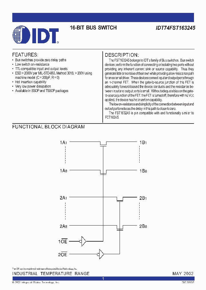 IDT74FST163245PA8_4689726.PDF Datasheet