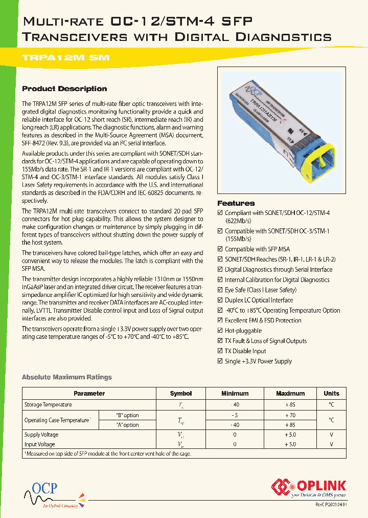 TRPA12MSM_4690152.PDF Datasheet