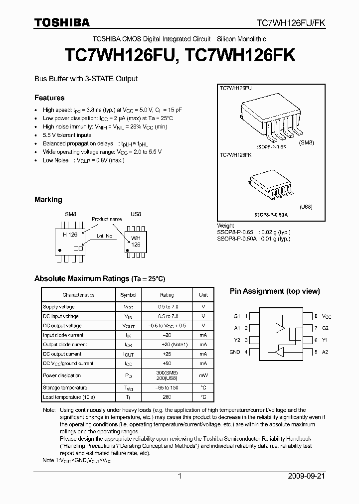 TC7WH126FK09_4690550.PDF Datasheet