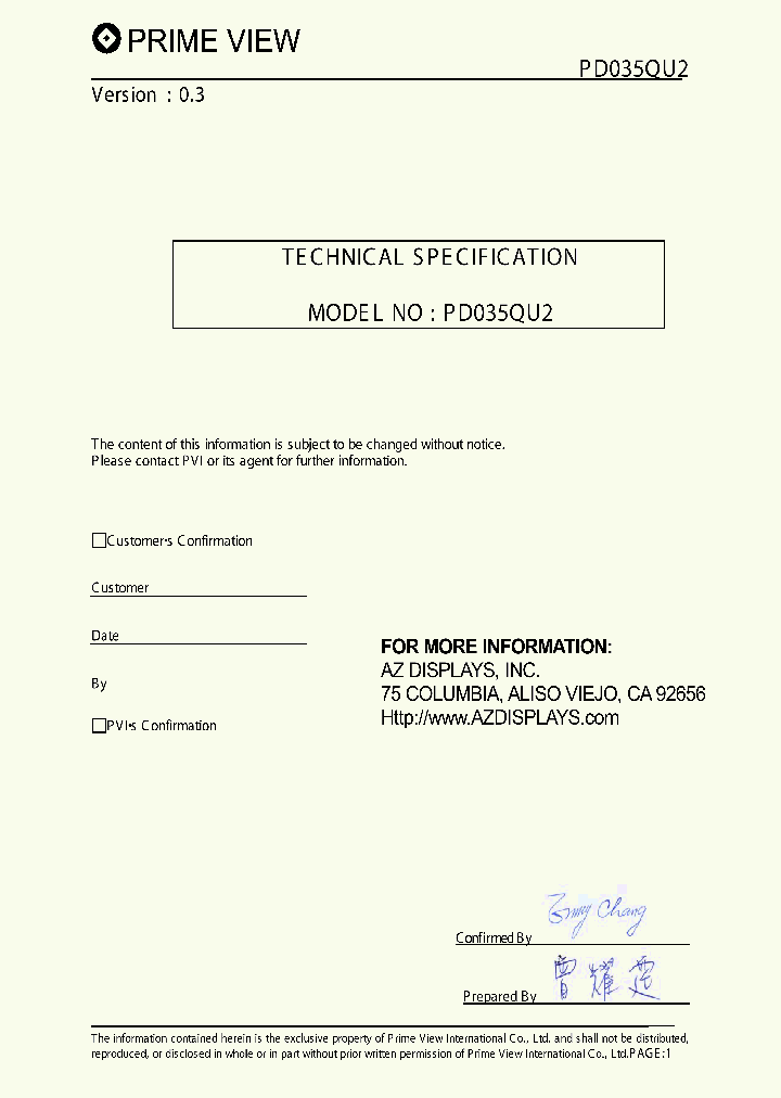 PD035QU2_4690820.PDF Datasheet