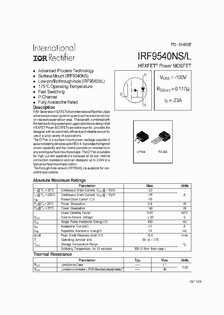 IRF9540NL_4690920.PDF Datasheet