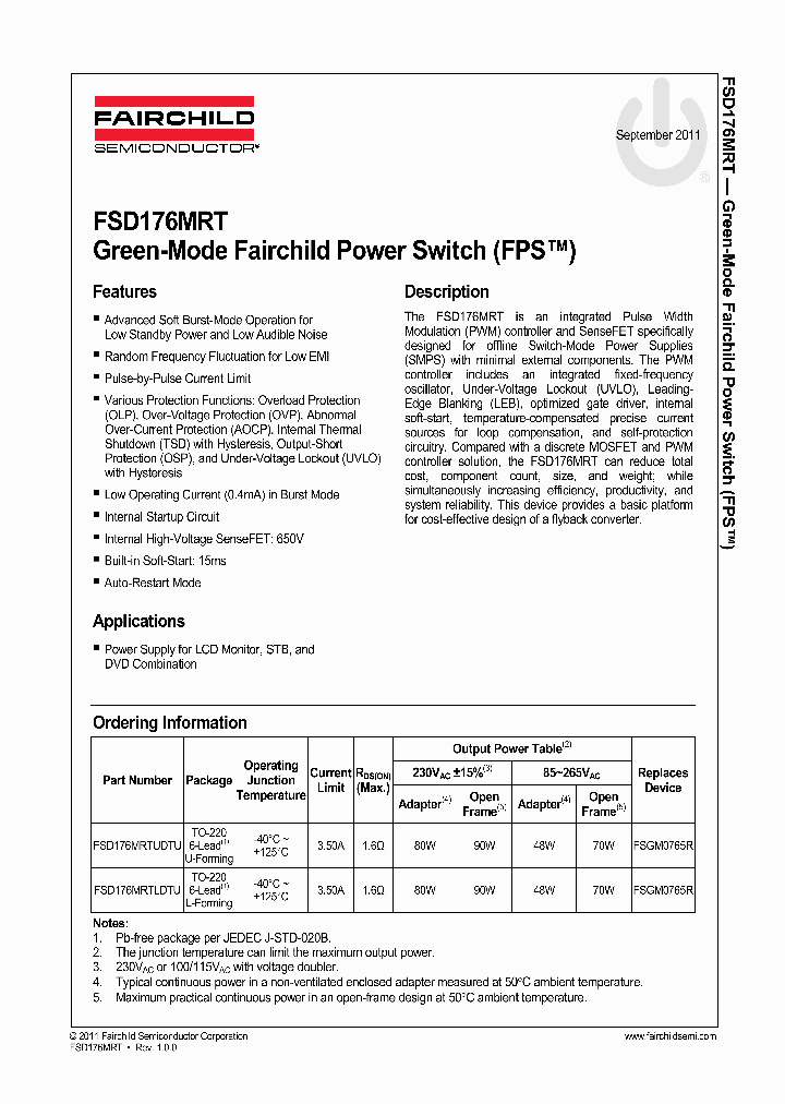 FSD176MRT_4691891.PDF Datasheet