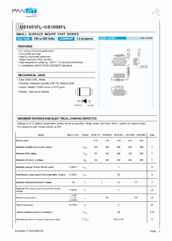 US1001FL_4692774.PDF Datasheet