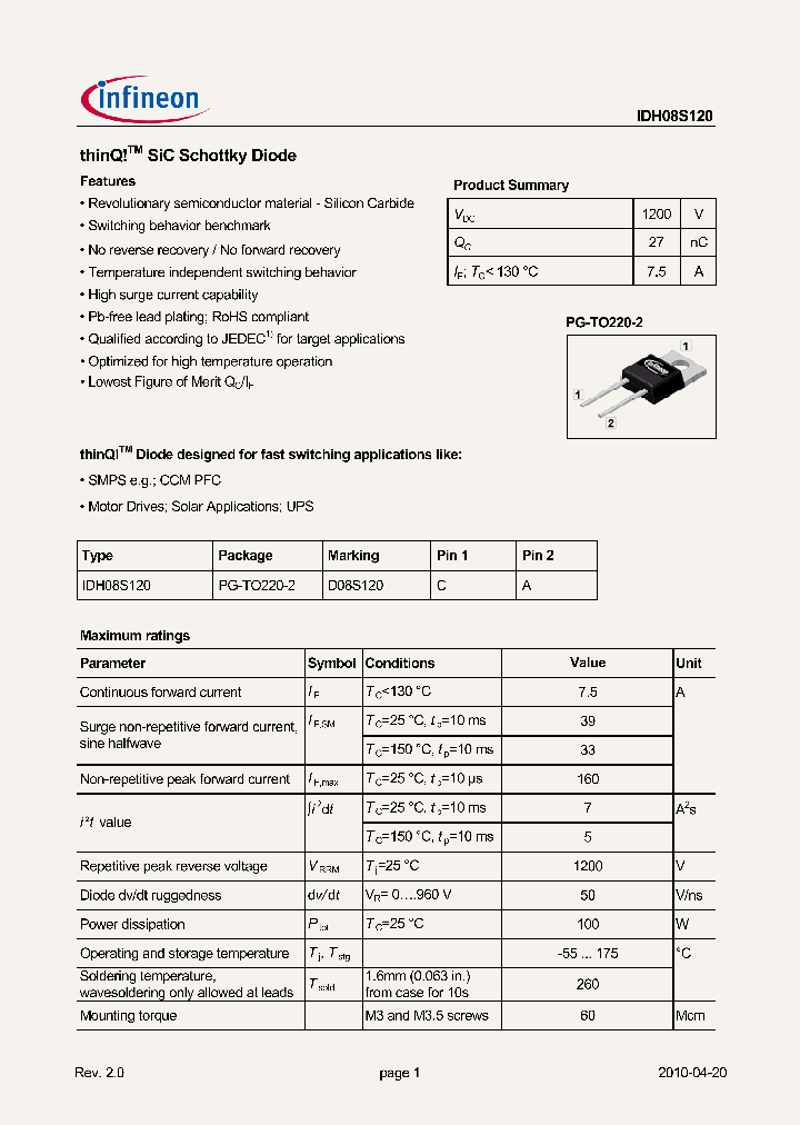 IDH08S120_4693514.PDF Datasheet