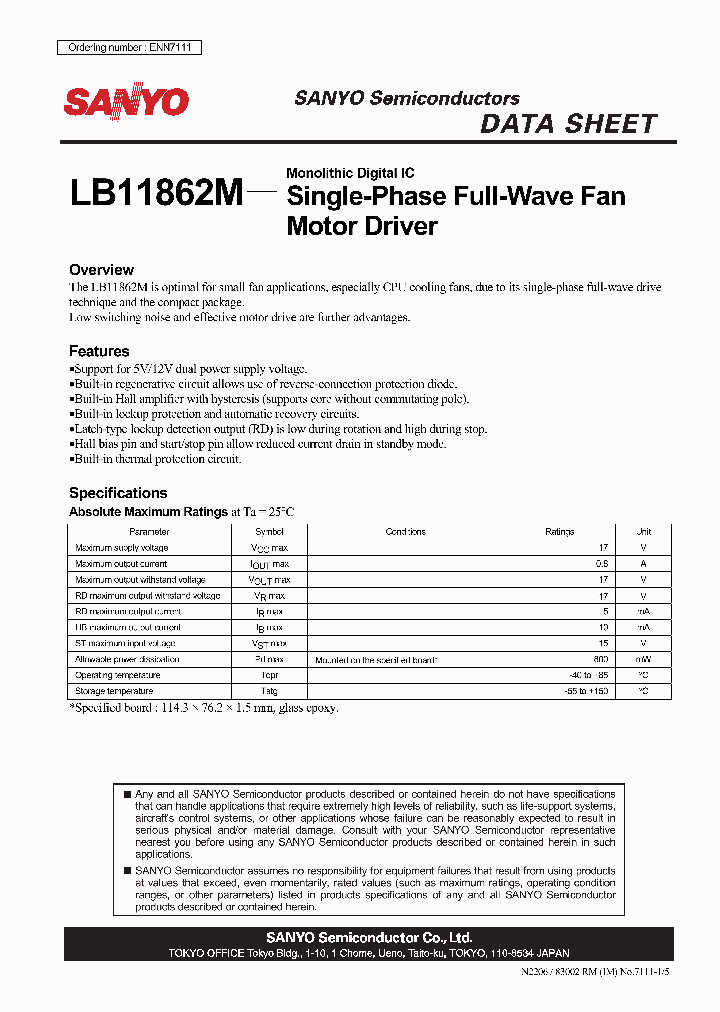 LB11862M0611_4693822.PDF Datasheet