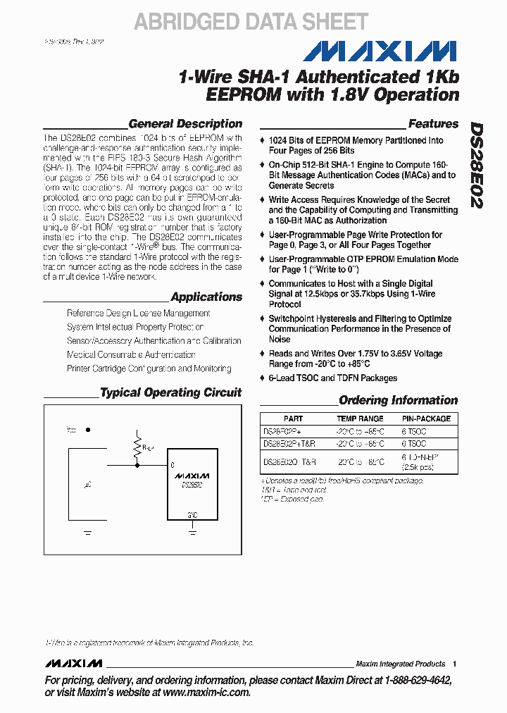 DS28E0212_4695765.PDF Datasheet