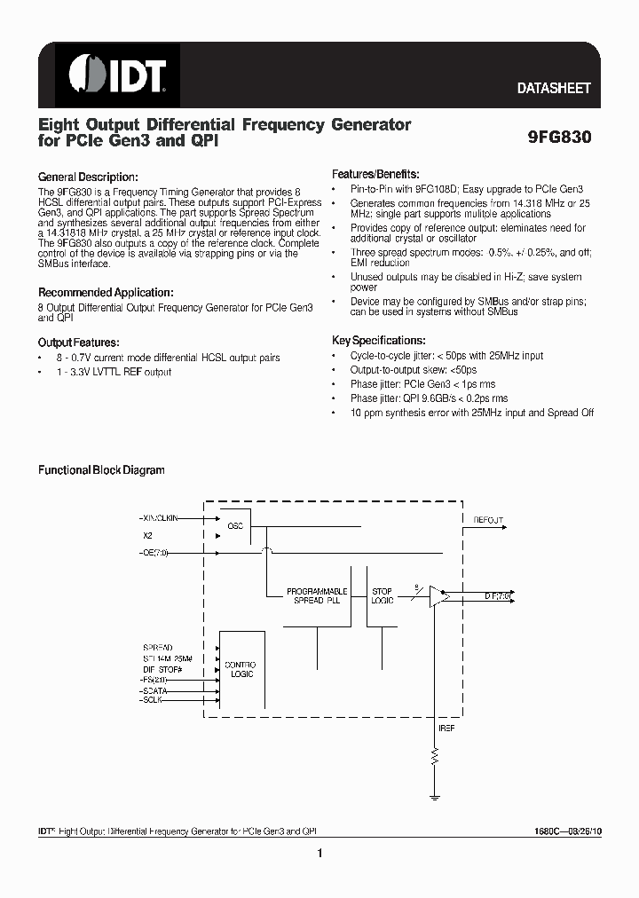 9FG830AFILF_4695724.PDF Datasheet