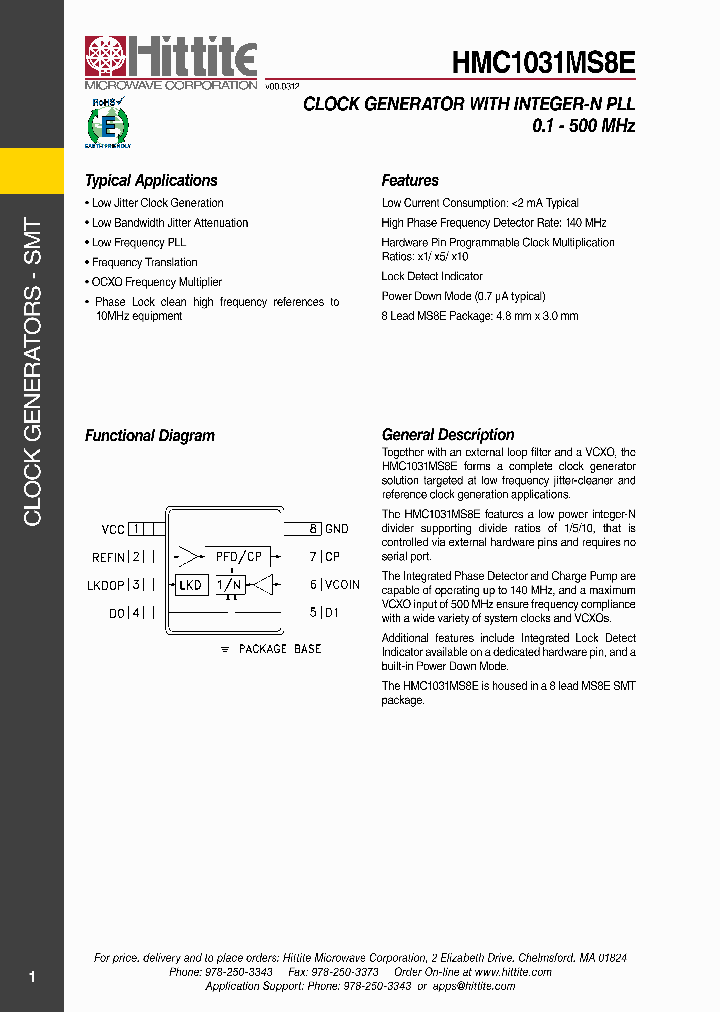 HMC1031MS8E_4696496.PDF Datasheet