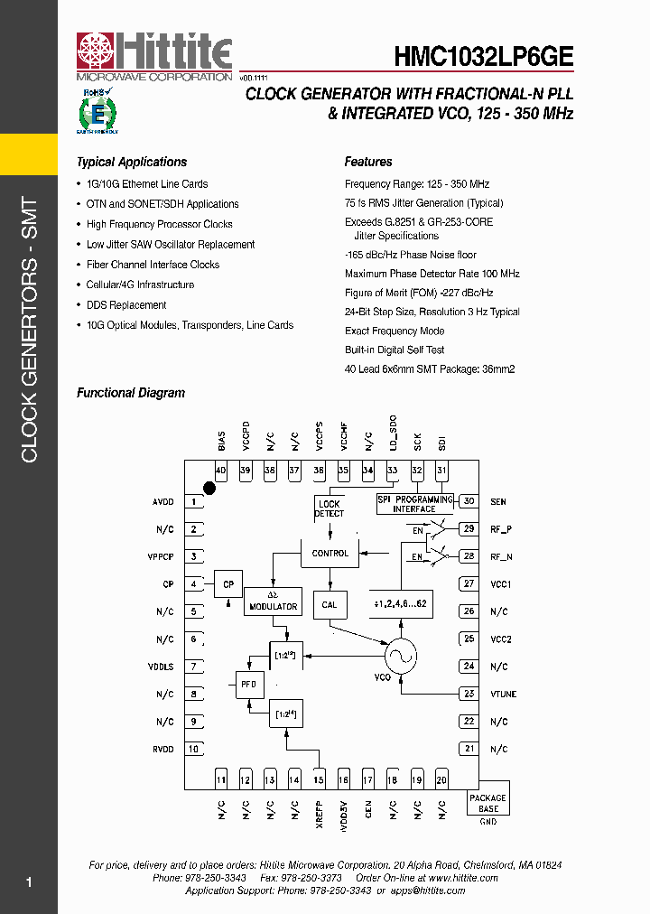 HMC1032LP6GE_4696497.PDF Datasheet