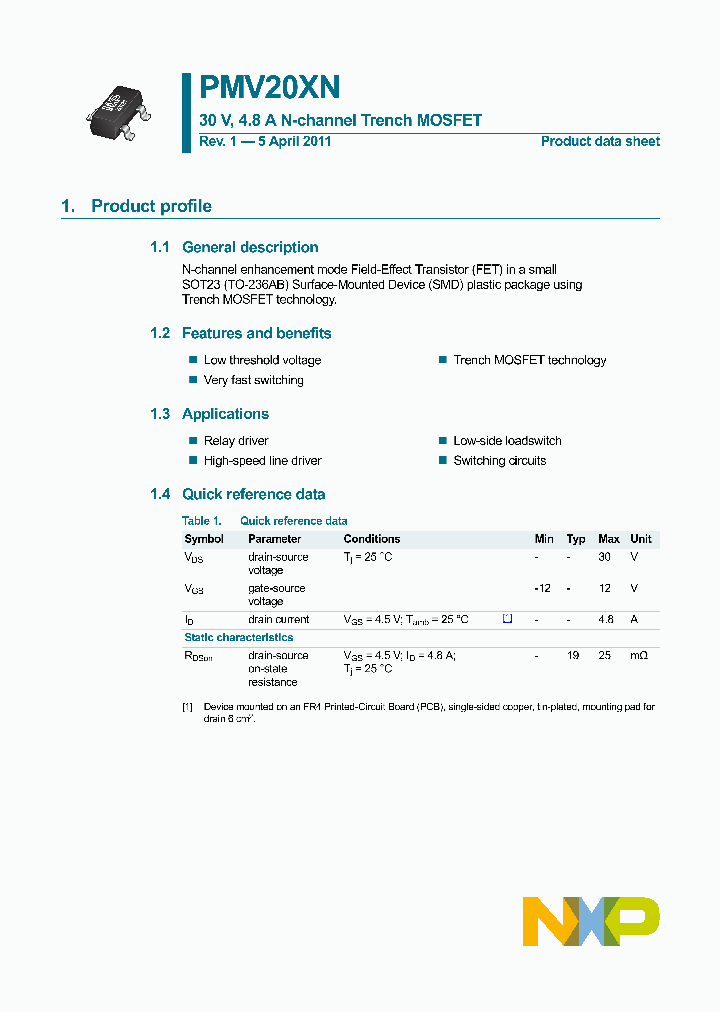 PMV20XN_4697088.PDF Datasheet