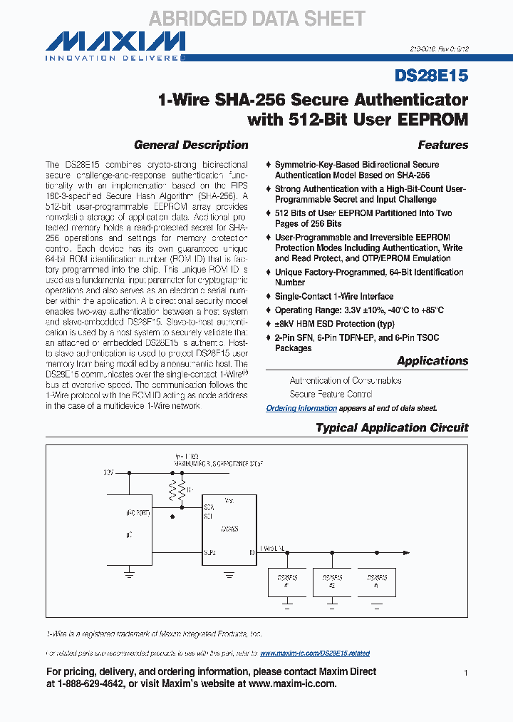 DS28E15_4695755.PDF Datasheet