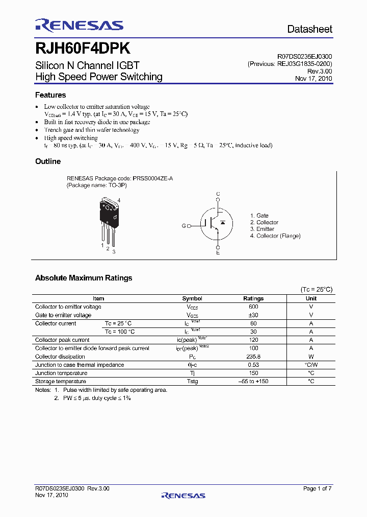 RJH60F4DPK11_4700271.PDF Datasheet