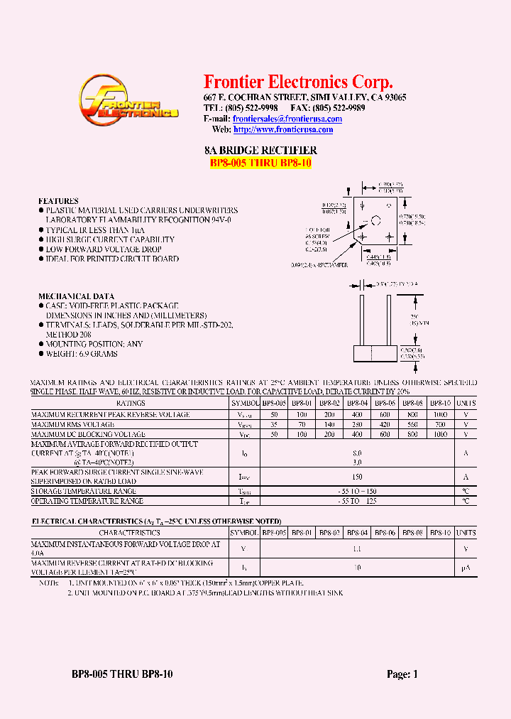 BP8-01_4700275.PDF Datasheet