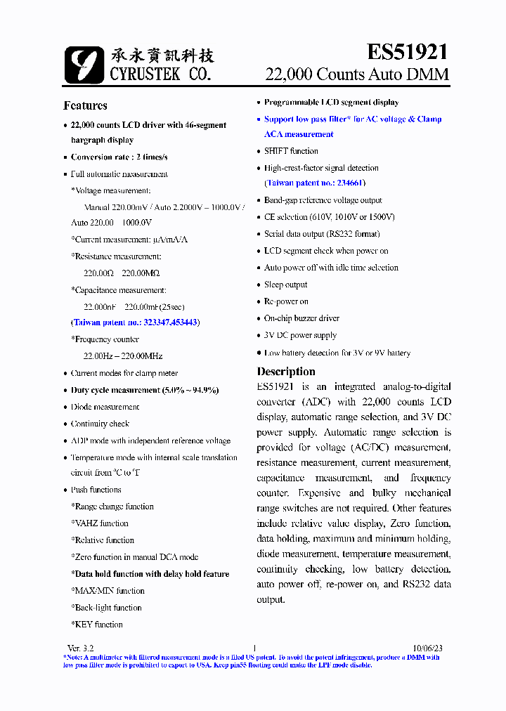ES5192110_4700751.PDF Datasheet