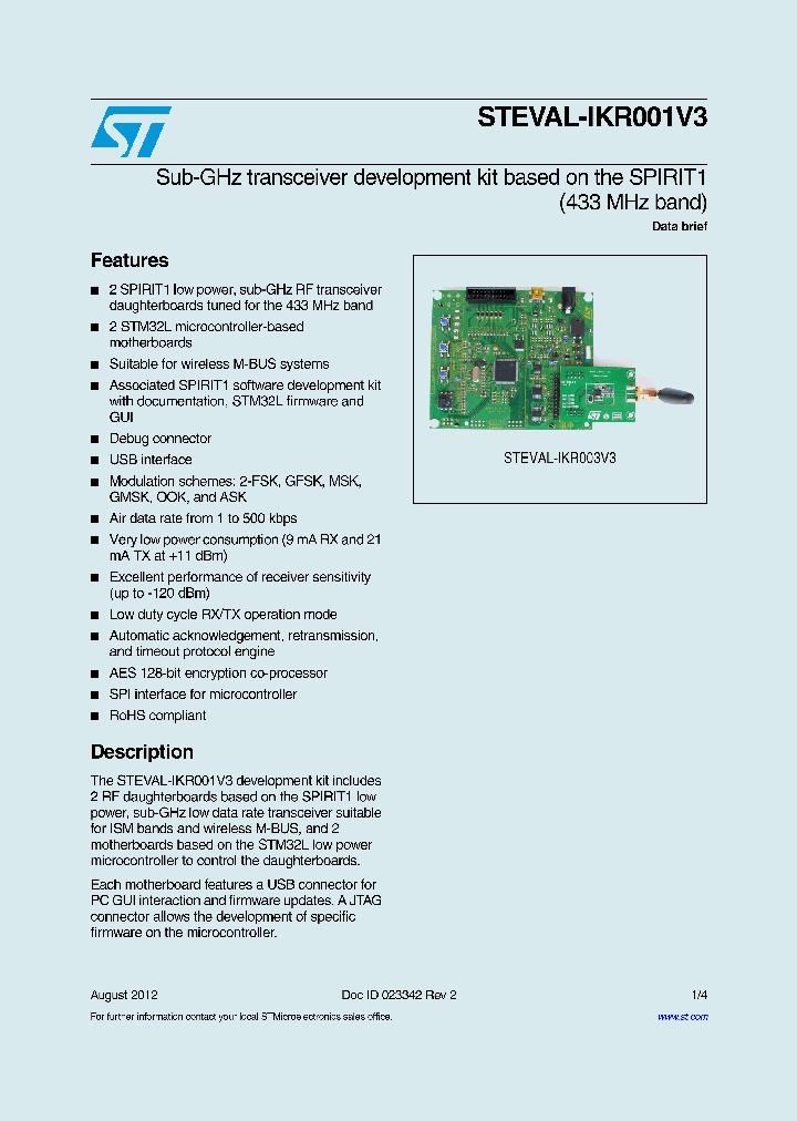 STEVAL-IKR001V3_4700767.PDF Datasheet