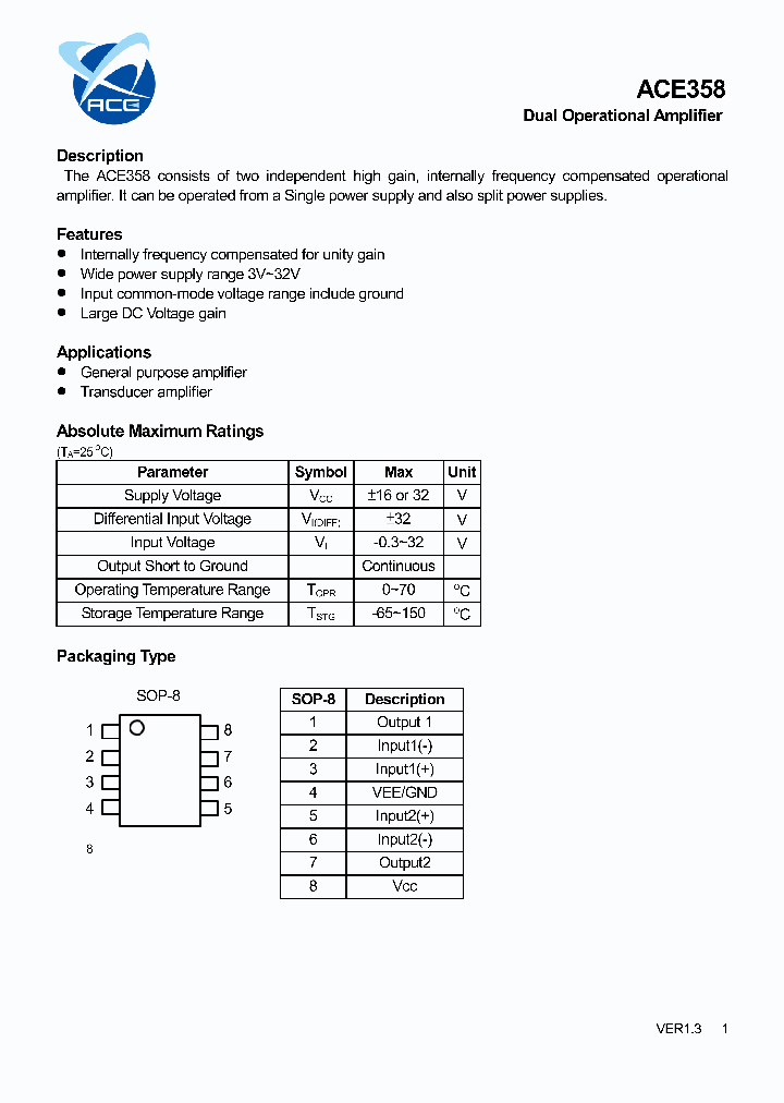 ACE358_4701058.PDF Datasheet