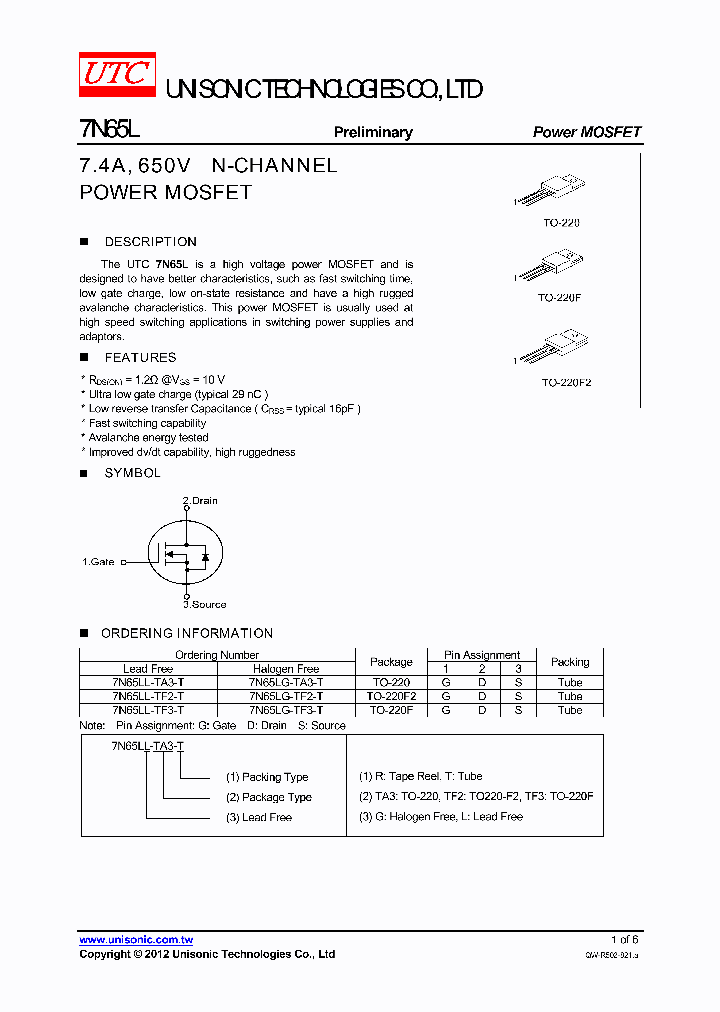 7N65L_4701553.PDF Datasheet