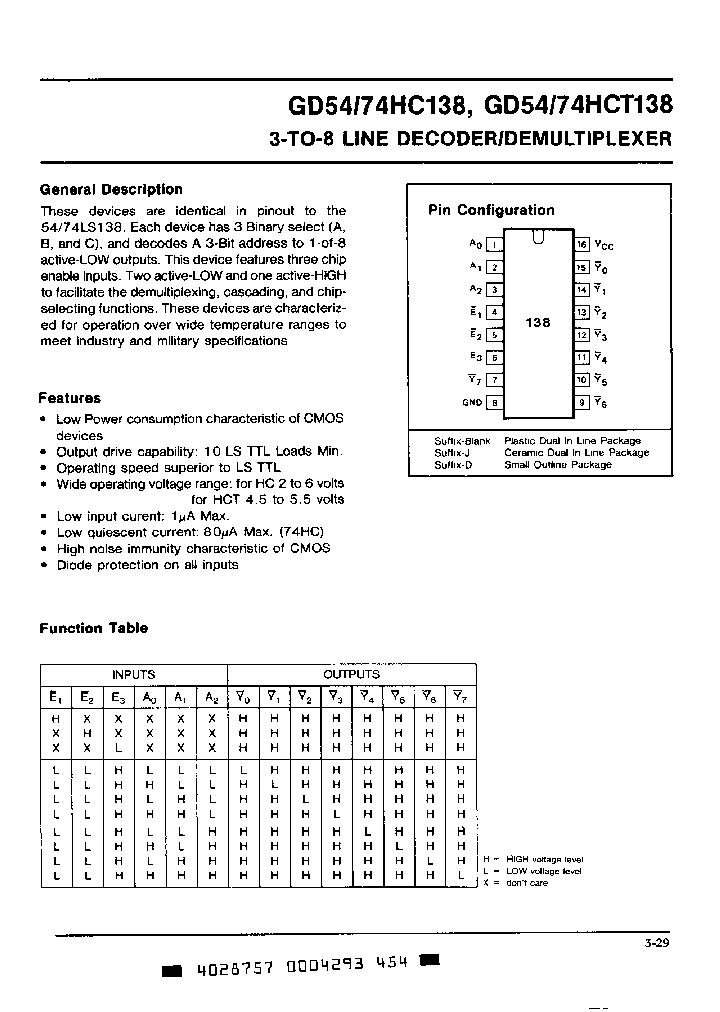 GD74HC138_4701825.PDF Datasheet