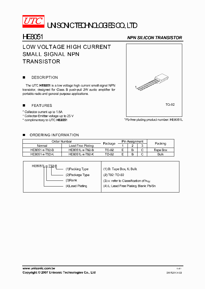 HE8051-X-T92-K_4704068.PDF Datasheet